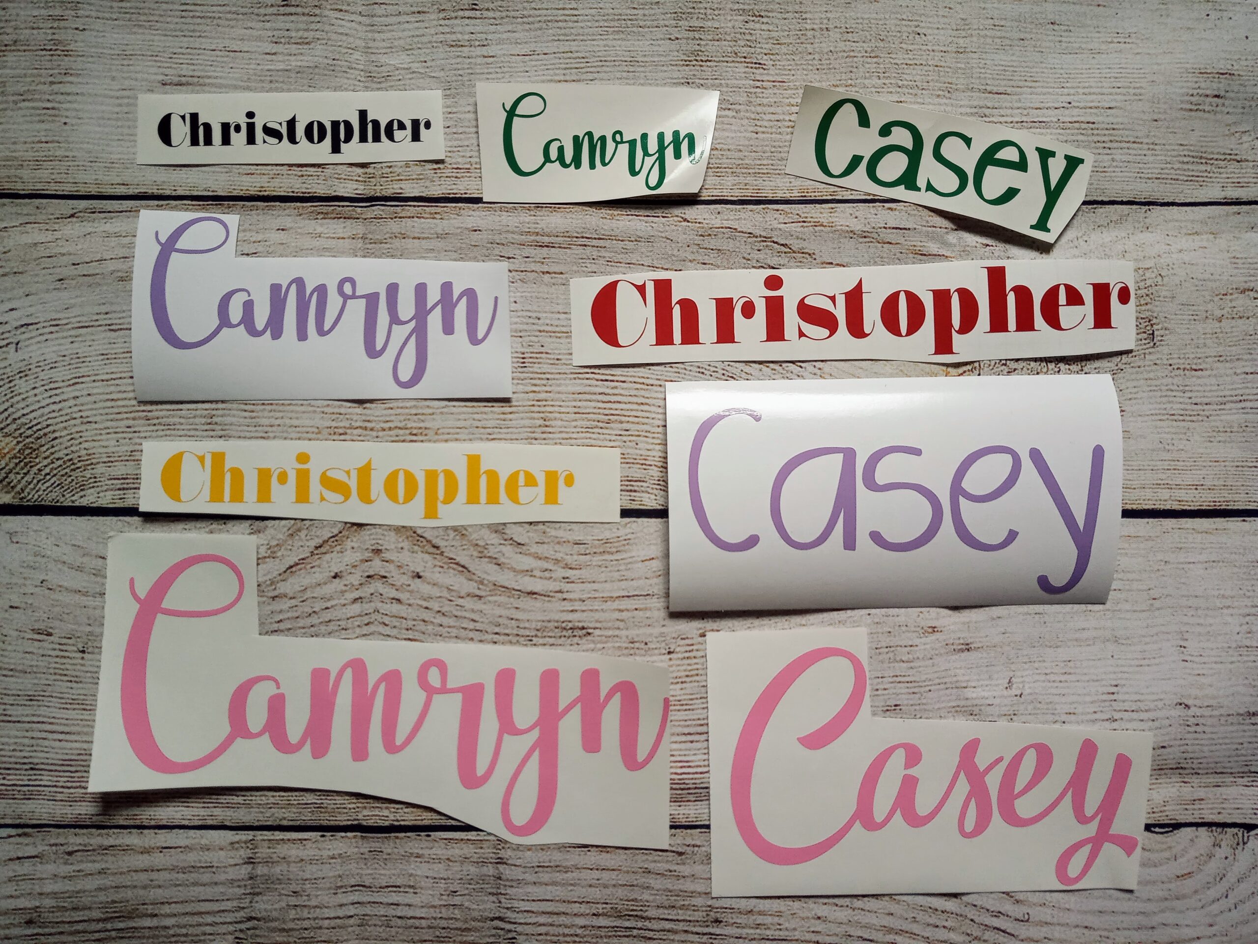 Custom Name Decals Point59Design
