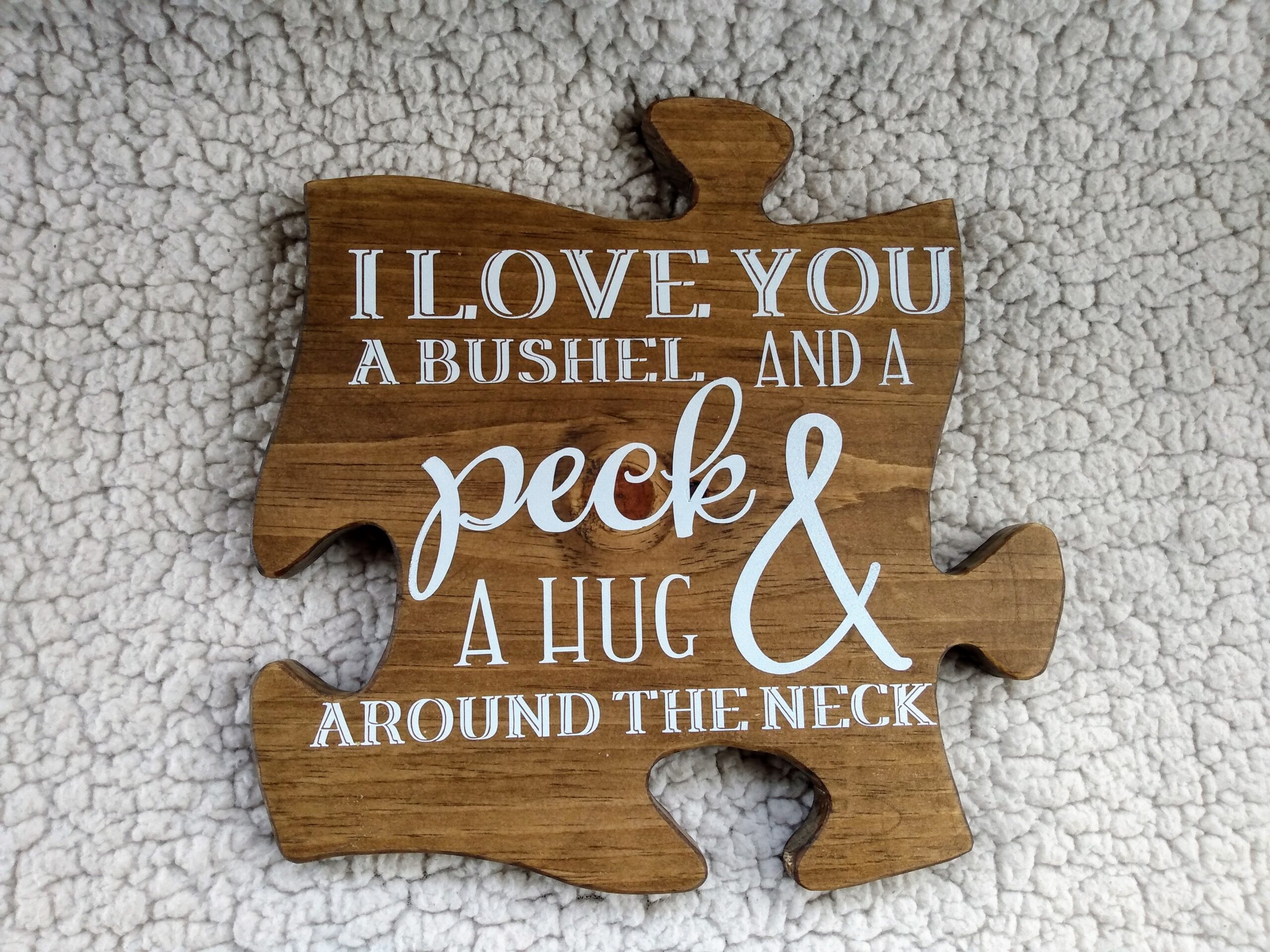 Custom Puzzle Piece Shape Sign - Point59Design